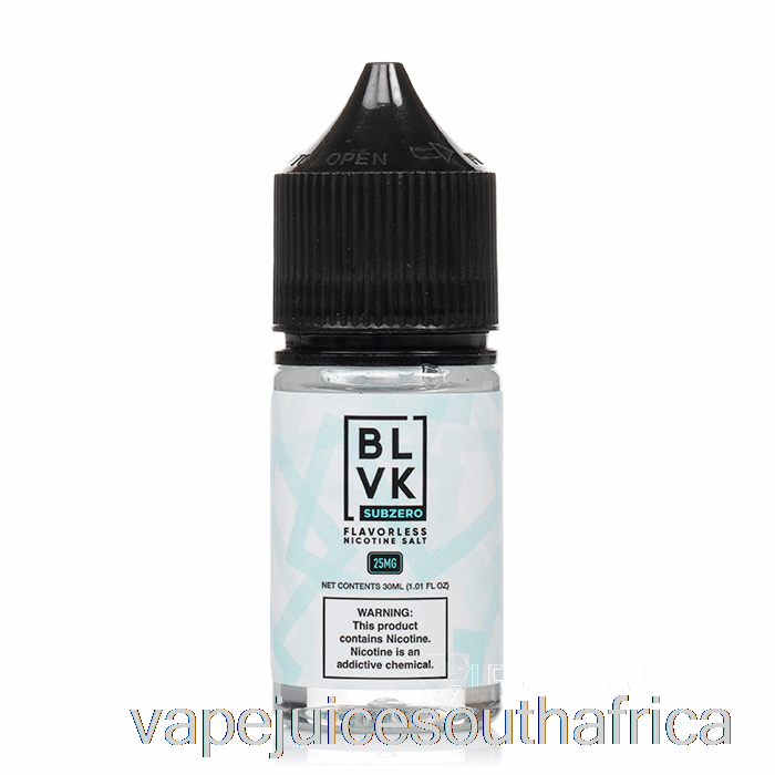 Vape Juice South Africa Sub Zero - Blvk Salts - 30Ml 25Mg